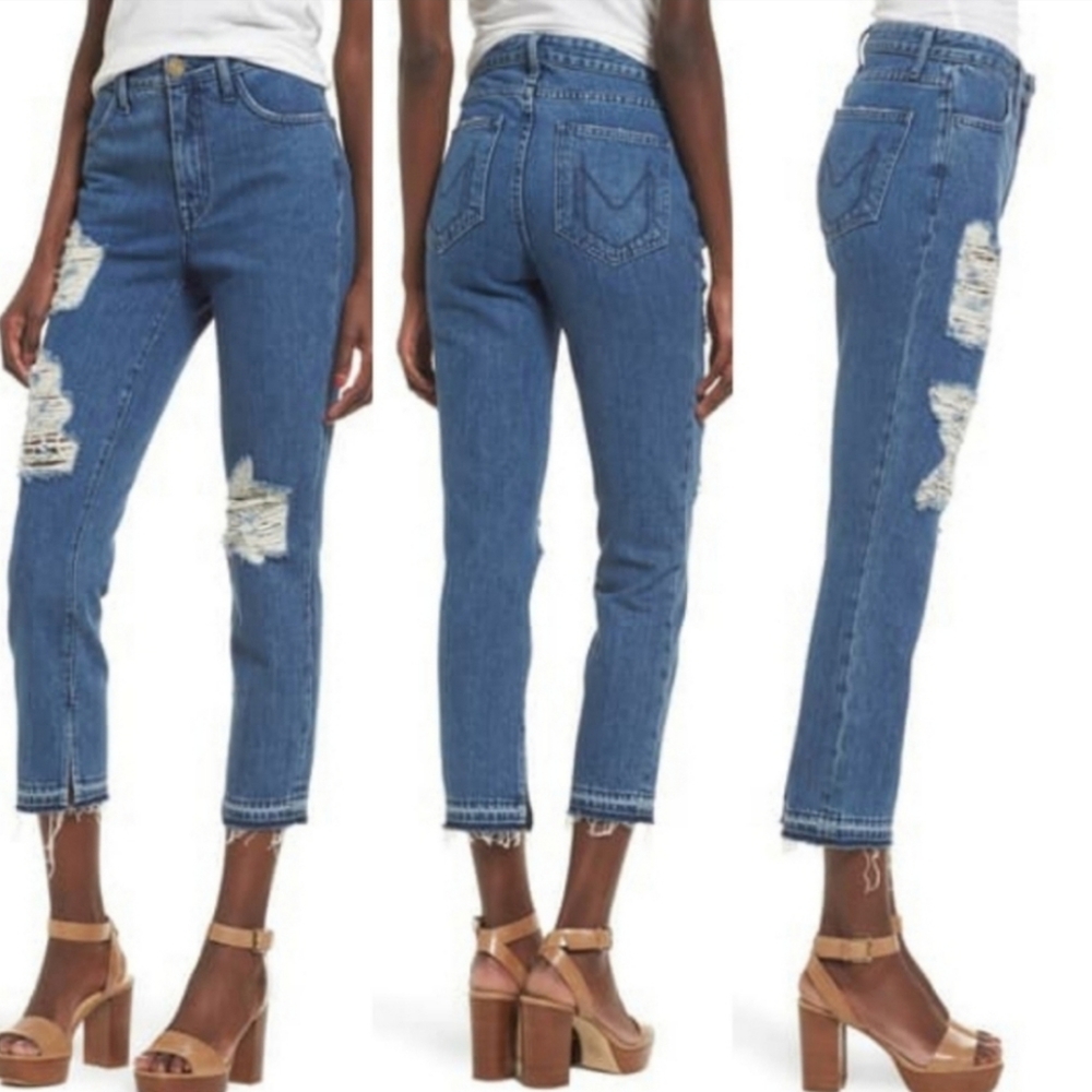 SMYM High Rise Crop Jeans - Picture 1 of 10